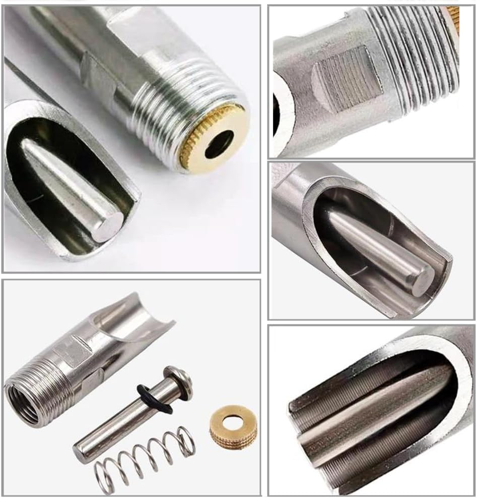 10 PCS Water Feeder for Pig,Stainless Steel Pig Nipples Drinkers,Copper Cap Duckbilled,Pig Nipple Drinkers,Pig Nipple Drinker,Automatic Pig Water Dispenser with Strong Spring for Pigs Cows Sheep. image number 3