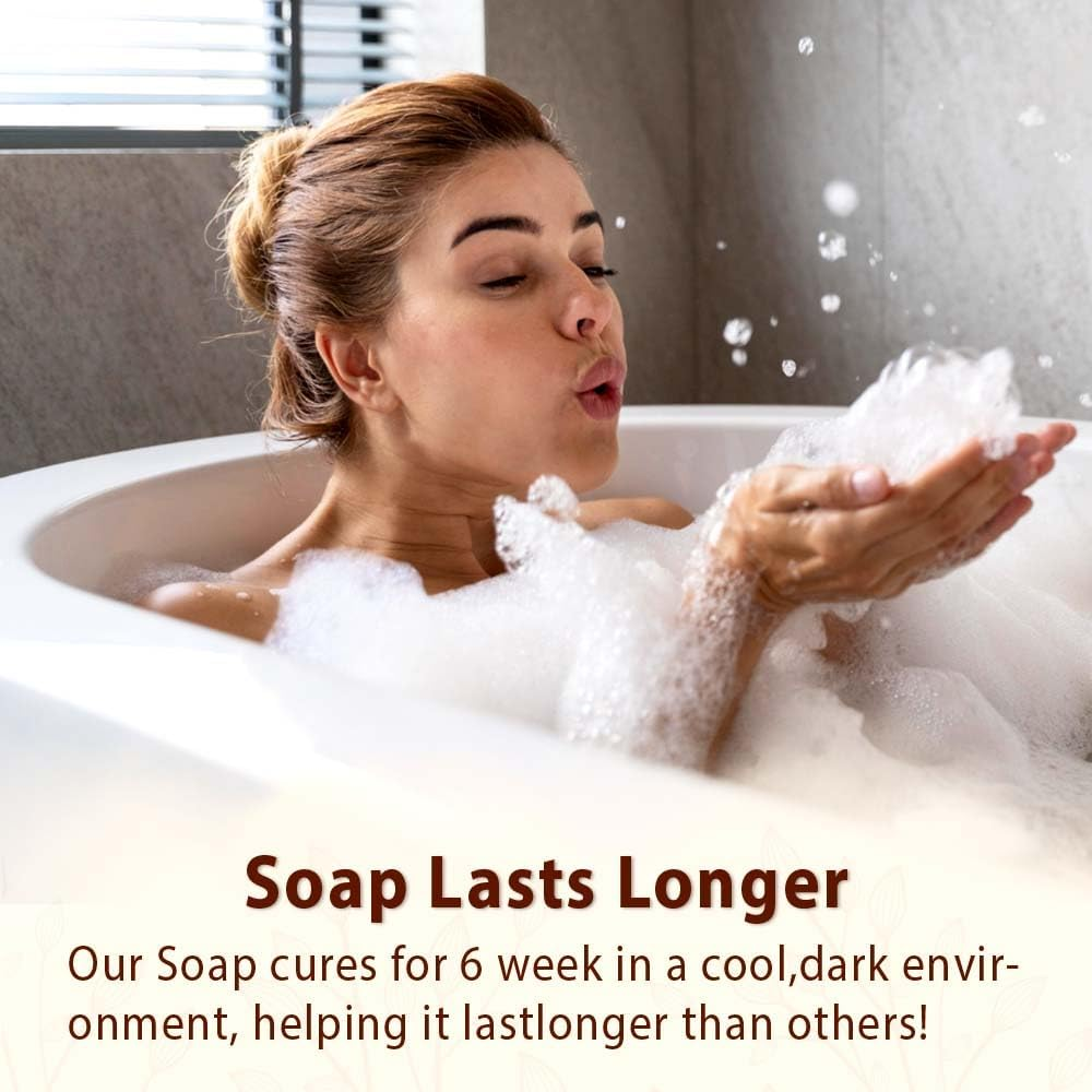 Bio Mystery Natural Soap Bar with Essential Oils &ndash; Handmade Vegan Soap for Body & Face &ndash; Cold Process Plant-Based Bars &ndash; 3.5 Oz Each &ndash; Set of 3 &ndash; Gentle & Moisturizing image number 2