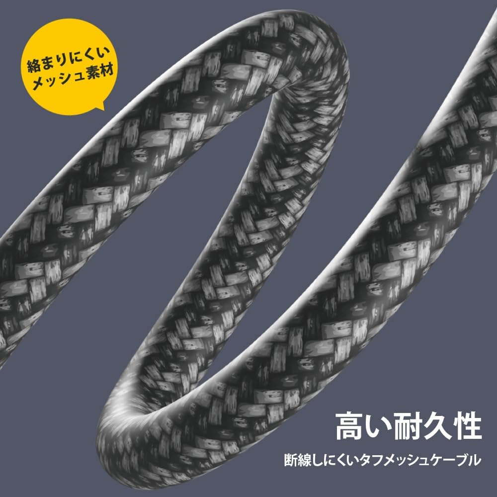 Premium Style PG-BTE12TC1BK Wireless Stereo Earbuds with Bluetooth 5.0, Tough Cable/In-Ear Type, Black image number 5