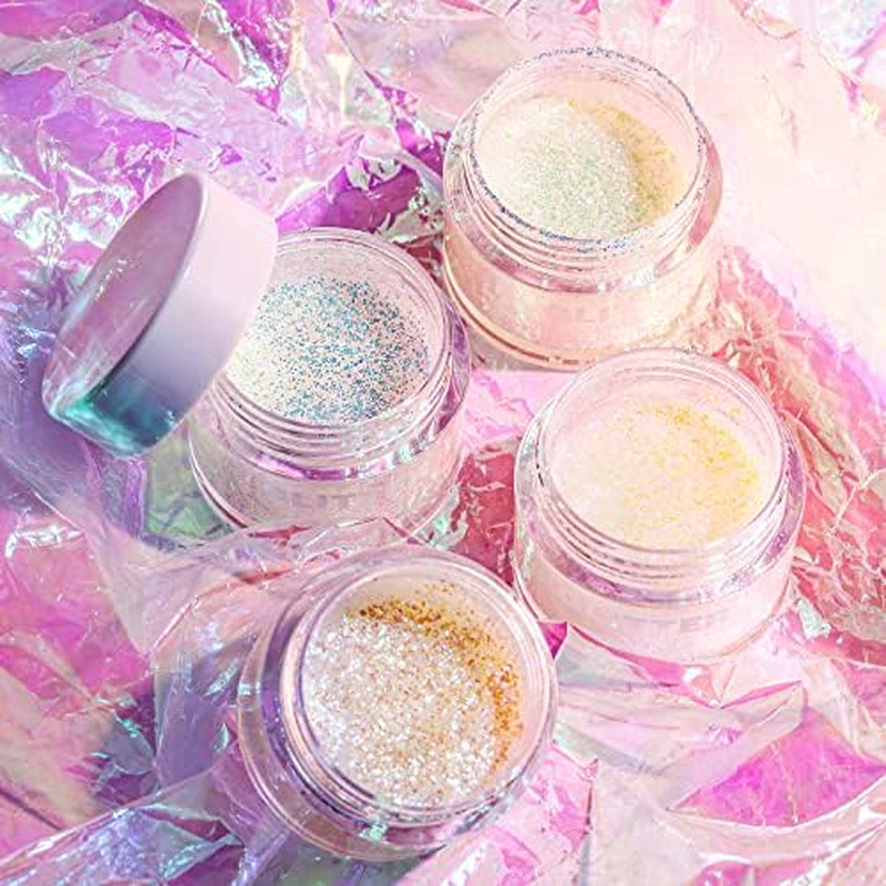 Bestland Holographic Body Glitter Gel - Cosmetic-Grade, Color Changing Glitter for Face, Body, and Hair, Safe and Easy to Use, Perfect for Festivals Parties, Vegan & Cruelty Free (04 Frosty Azure) - 03 image number 3
