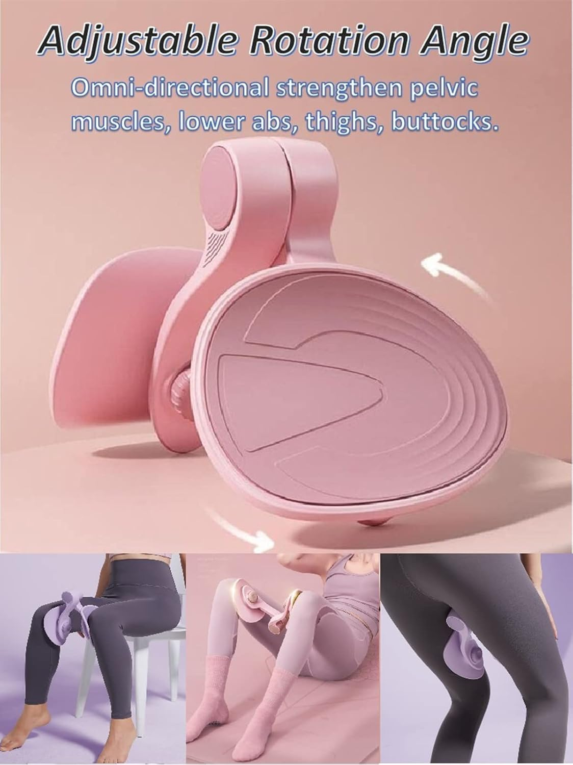Upgraded Thigh Master, Kegel Exerciser Trainer Pelvic Floor Muscle Medial Exerciser Hip Muscle Inner Thigh Trainer Correction Beautiful Buttocks for Women image number 2