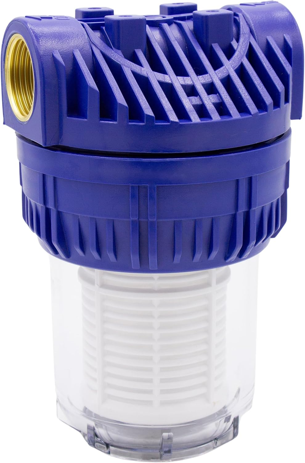 VARIOSAN 18403 Pre-Filter (5 Inch) for Pumps and Domestic Waterworks, 3/4 Inch Internal Thread, 8 Bar, 3,000 L/H Flow Rate, 0.06 Mm Mesh Size image number 1