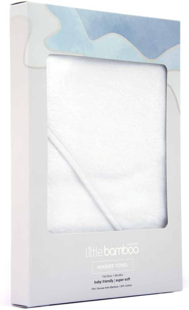 Little Bamboo Hooded Baby Bath Towel - Whisper