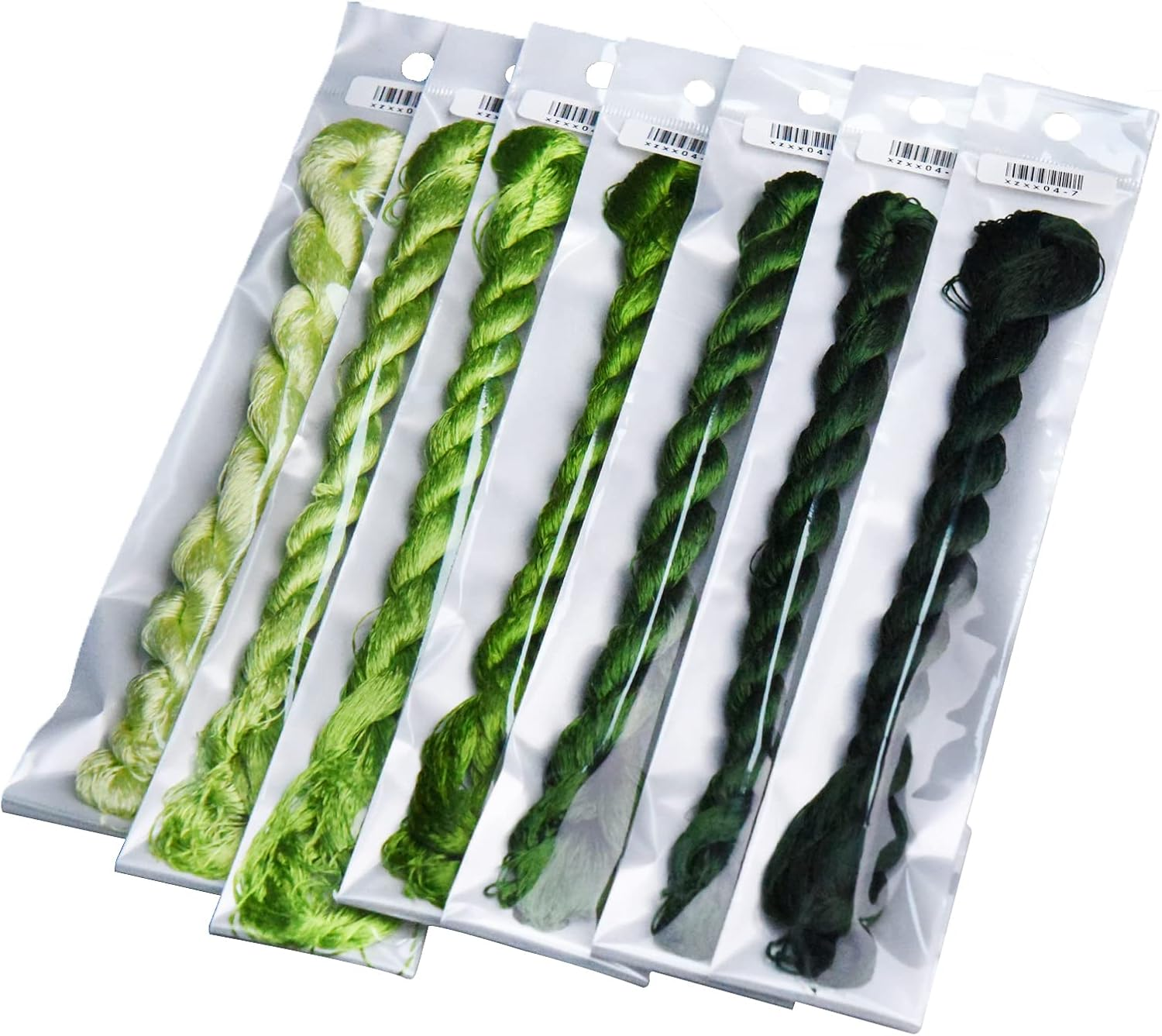 Natural 100% Silk Thread Handmade Embroidery Thread Floss 7 Colors Each 110 Meters (04) - 03 image number 4