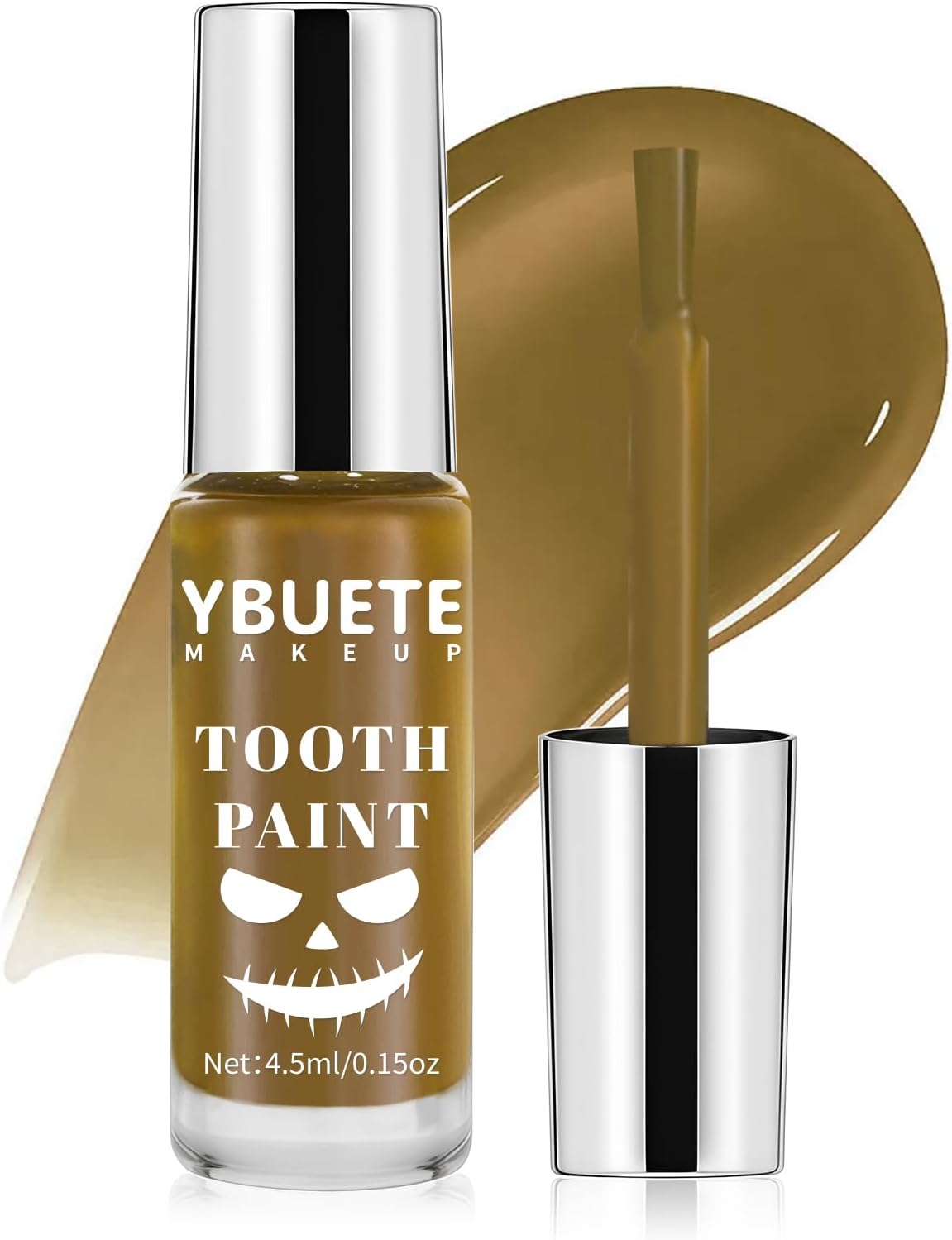 YBUETE Professional Halloween White Tooth Paint,Instant Bright White Vampire Tooth, Safe Long Lasting SFX Teeth Paint, Perfect for Cosplay, Halloween Makeup, Theater, and Special Effects