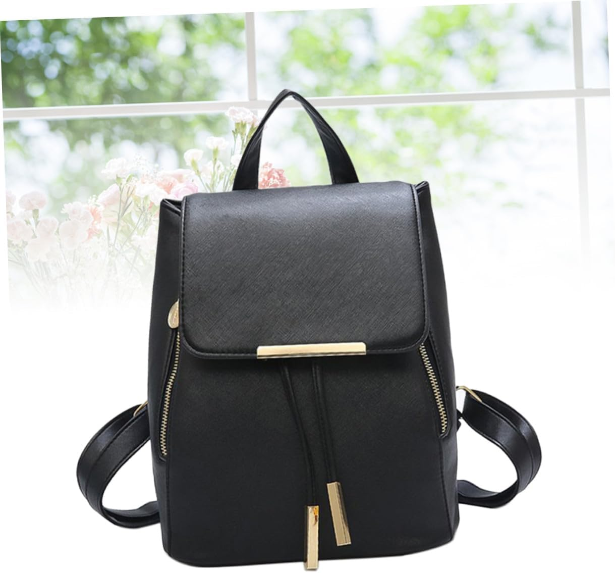 Abaodam Fashion Women Backpack Pu Leather School Bag High School Bag Lightweight Backpacks for Women Adolescent Girls image number 2