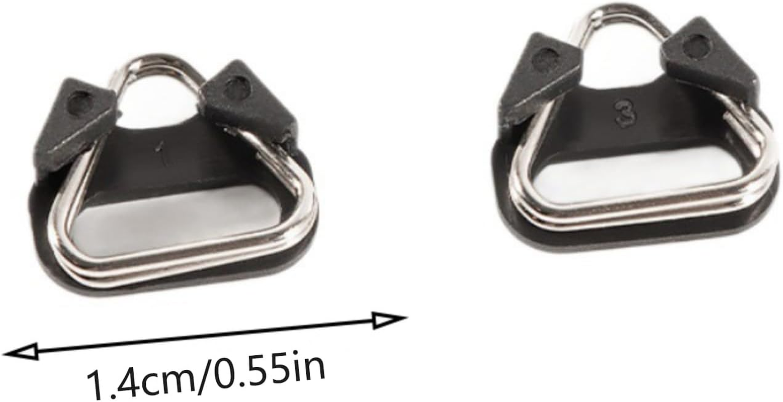 Whltzf Camera Straps Adapter Triangles Split Rings 2Pieces Stainless Steel with Protective Caps Lugs Rings with Caps image number 5
