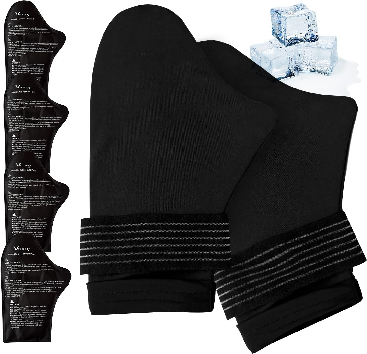 Hand Ice Pack Cold Gloves for Pain Relief and Chemotherapy Neuropathy, Reusable Gel Ice Gloves Cold Compress Cooling Gloves, 2 Reusable Gel Hot Packs for Hands, Carpal Tunnel image number 4