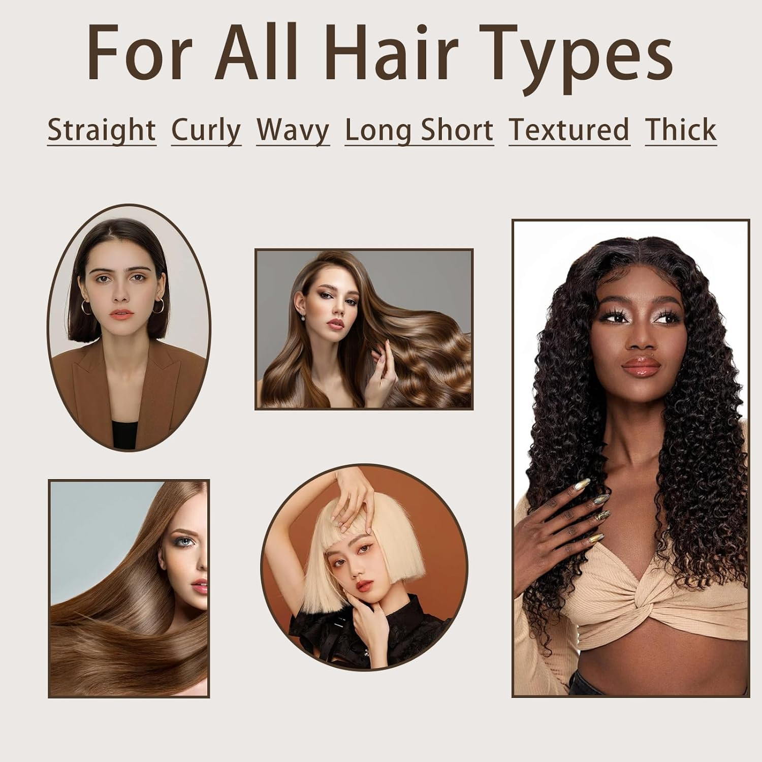 Large round Volume Brush for Shark Flexstyle Hair Dryer, Larger round Brush Attachment for Straight, Wavy, Curly and Curly Hair image number 2