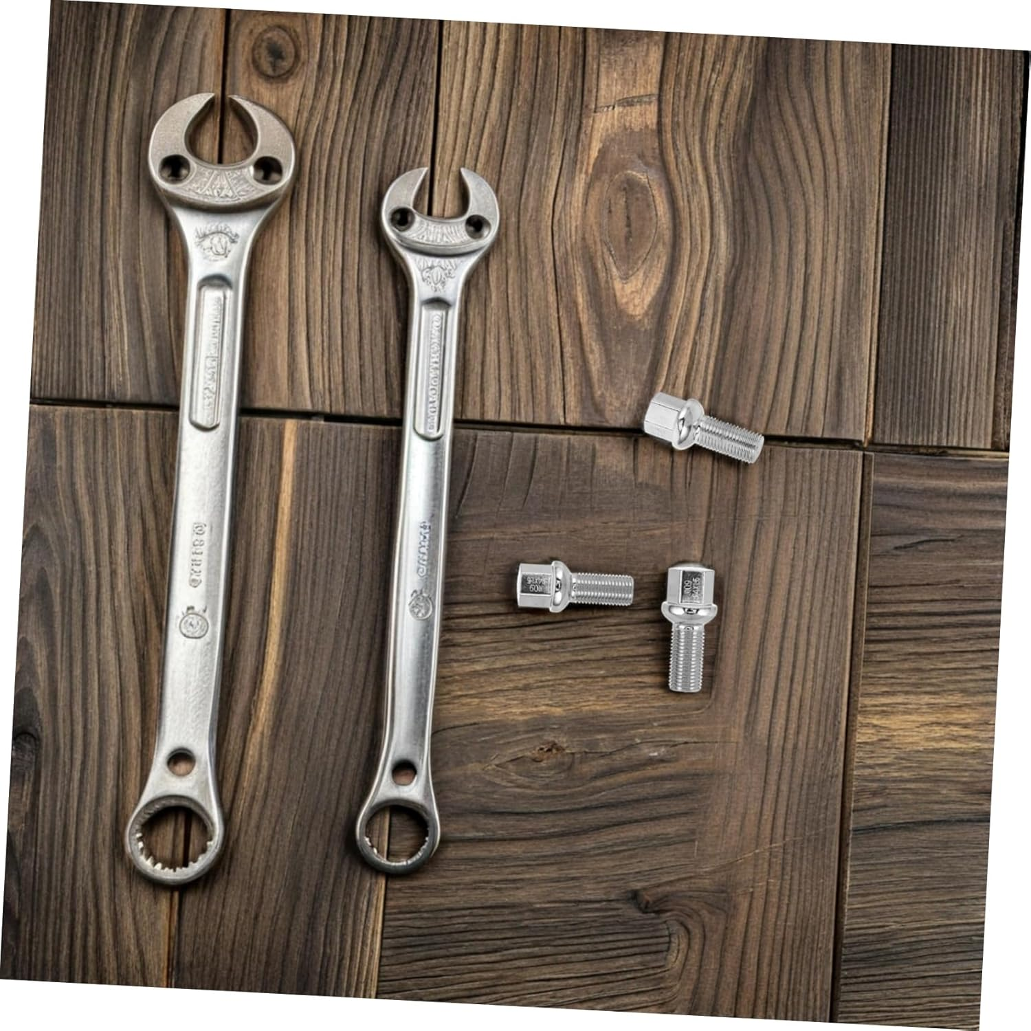 FOYTOKI 5Pcs Chrome Wheel Bolts with Conical Ball Seat Design Automotive Tire Screws for Car Wheel Rims Enhanced Strength and Vibration Reduction Multi Vehicle Compatible Lug Nut image number 4