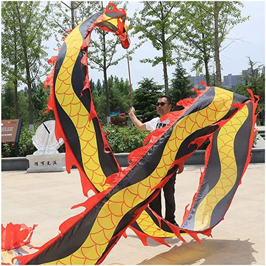 Dragon Ribbon Streamer Outdoor Flinging Colorful Dragon Dance Streamers, Sports Gymnastics Silk Spinning Swinging Cloth, Suitable for Parks, Squares, Festival Celebrations(C) image number 5