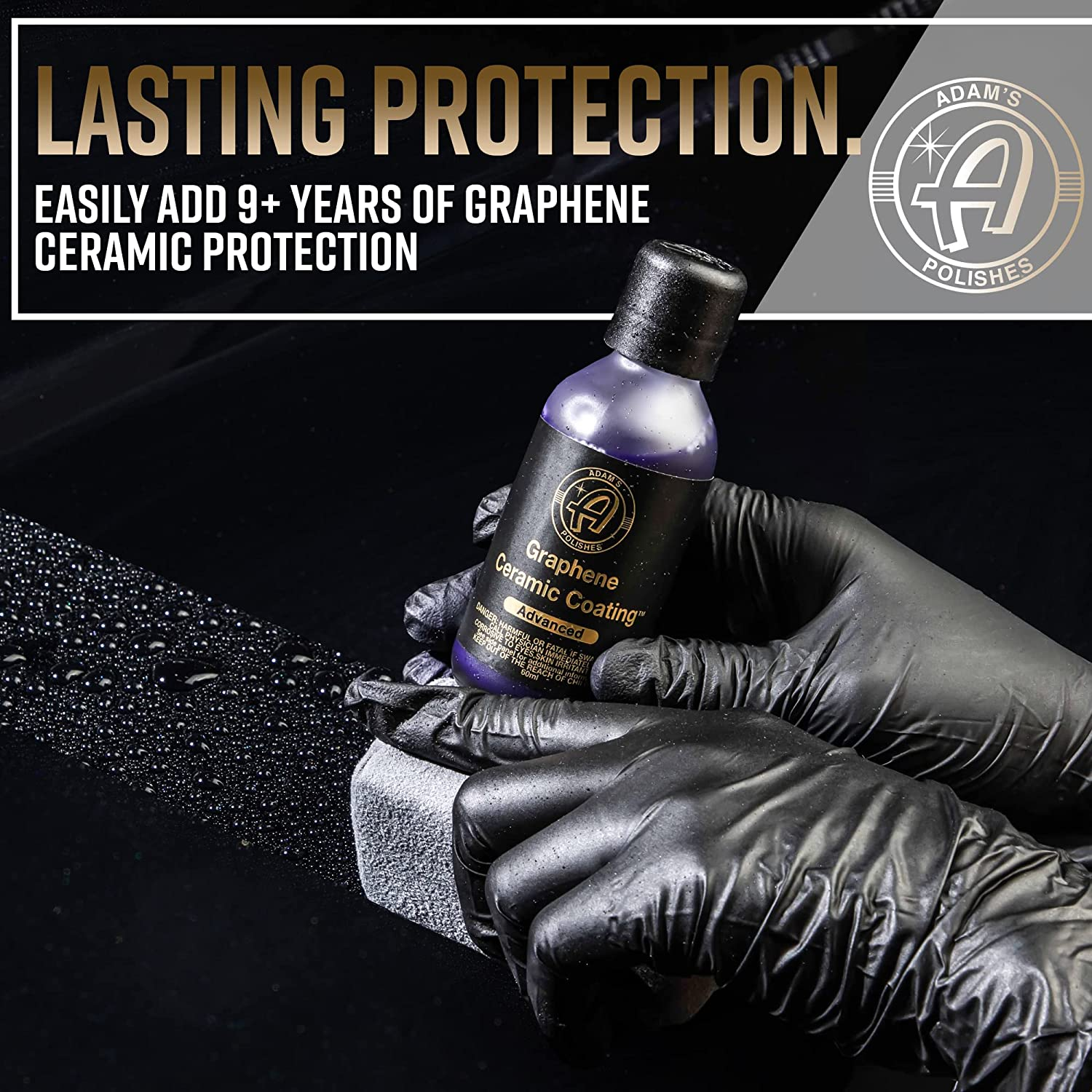 Adam'S Advanced Graphene Ceramic Coating (Complete Kit) - 10H Graphene Coating for Auto Detailing, 9+ Years of Car Protection & Patented UV Technology image number 5