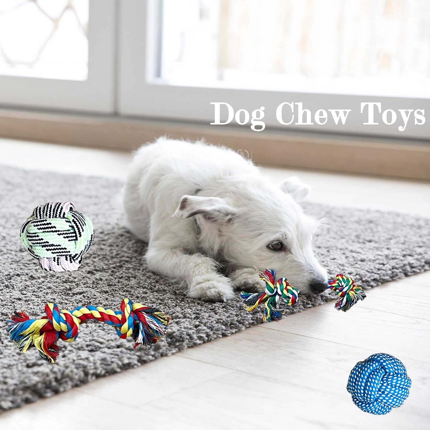 9Pack Dog Rope Toy,Aggressive Chew Toys for Large Dogs,Dog Toys for Large and Medium Dogs,Durable Dog Toys for Aggressive Chewers