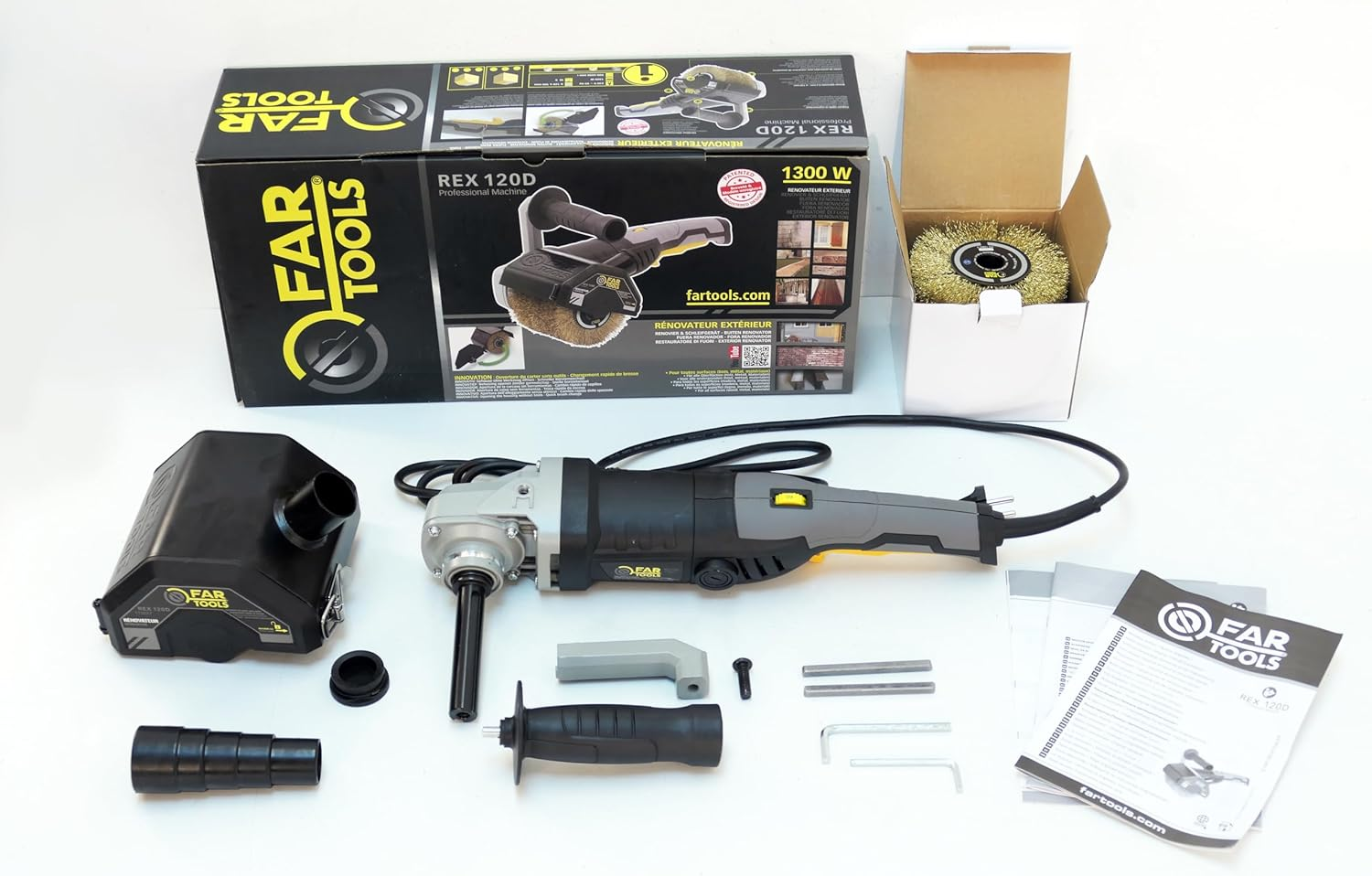 Fartools REX 120 Sander for Exterior Renovation 1300 W Black Standards image number 4