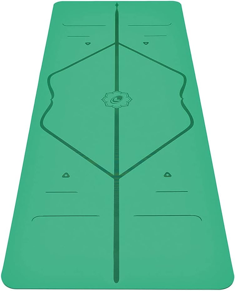 Liforme Travel Yoga Mat &ndash; Patented Alignment System, Warrior-Like Grip, Non-Slip, Eco-Friendly and Biodegradable, Ultra-Lightweight and Sweat Resistant, Made with Natural Rubber