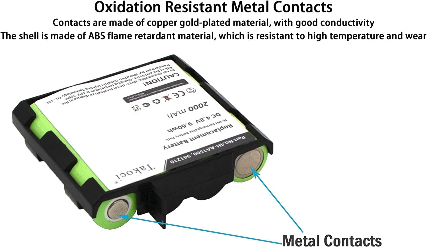 Replacement Battery Compatible with Compex SP2.0 4.0 Mi-Sport Sport Elite Enegry FIT 3.0 Mi-Ready PN 4H-AA1500 941210 4.8V/2000Mah image number 6