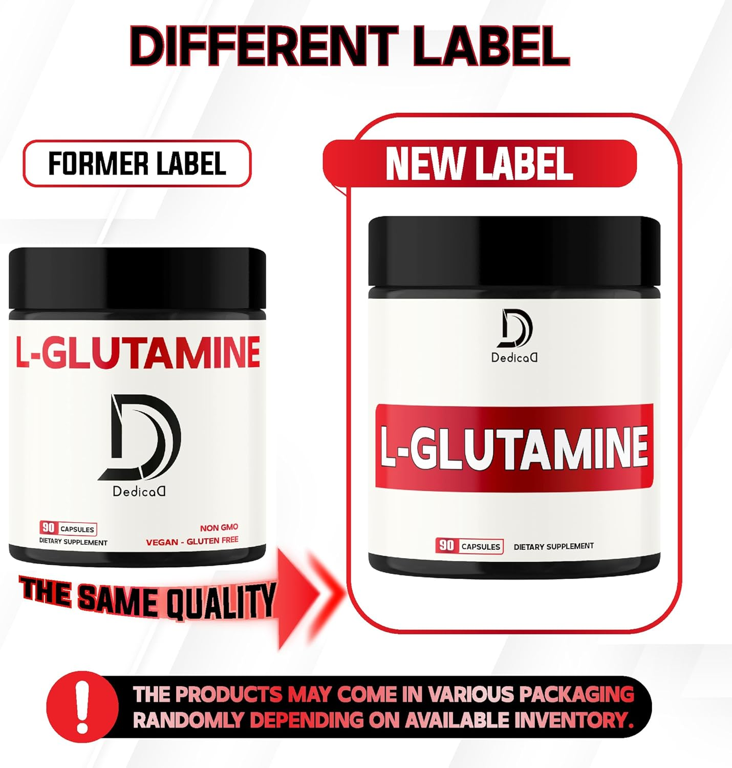 500Mg L-Glutamine Capsules - Optimize Concentrated 90 Capsules for 3 Months image number 5