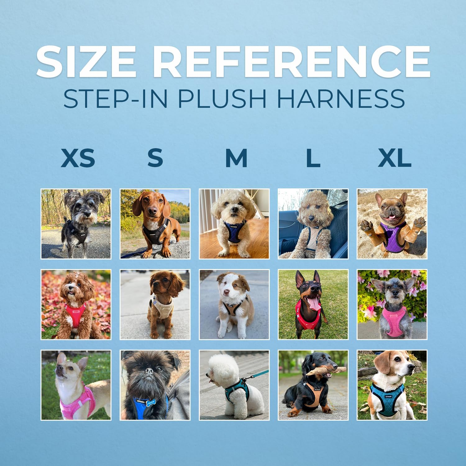 Best Pet Supplies, Inc. Voyager Step-In Plush Dog Harness - Soft Plush, Step in Vest Harness for Small and Medium Dogs - Beige Plush, Medium (Chest: 16" - 18") image number 3