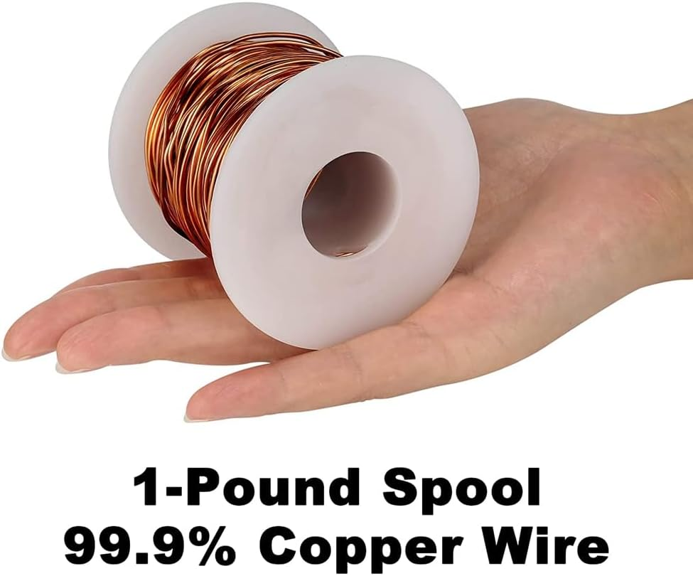 Veumoie Copper Wire for Gardening, 16 Gauge/ 1.3 Mm Diameter,127 Feet / 39M, 1 Pound Spool image number 3