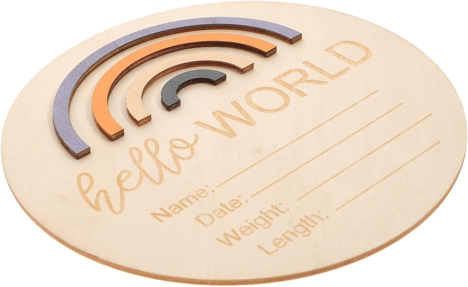 DECHOUS Wooden Milestone Cards Photo Prop for Newborn Announcement Birth Announcement Sign for Shower and Gender Reveal Gift image number 5