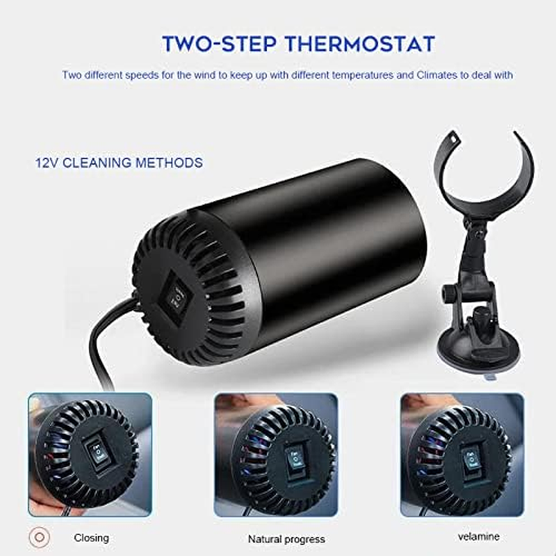 Portable Car Mounted Heater, Multifunctional Car Defroster Rotatable Vehicle Heating Cooling Fan Automobile Heating Device for Truck Car Windscreen/881 image number 2