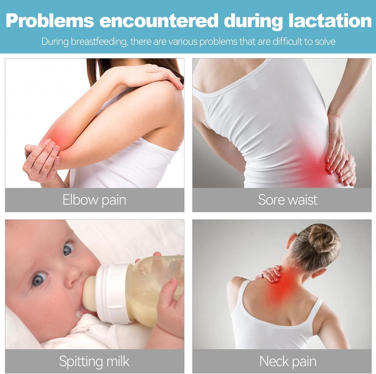 Nursing Pillow, Multifunctional Breast Feeding Pillows for Mom Washable Breastfeeding Pillows image number 2