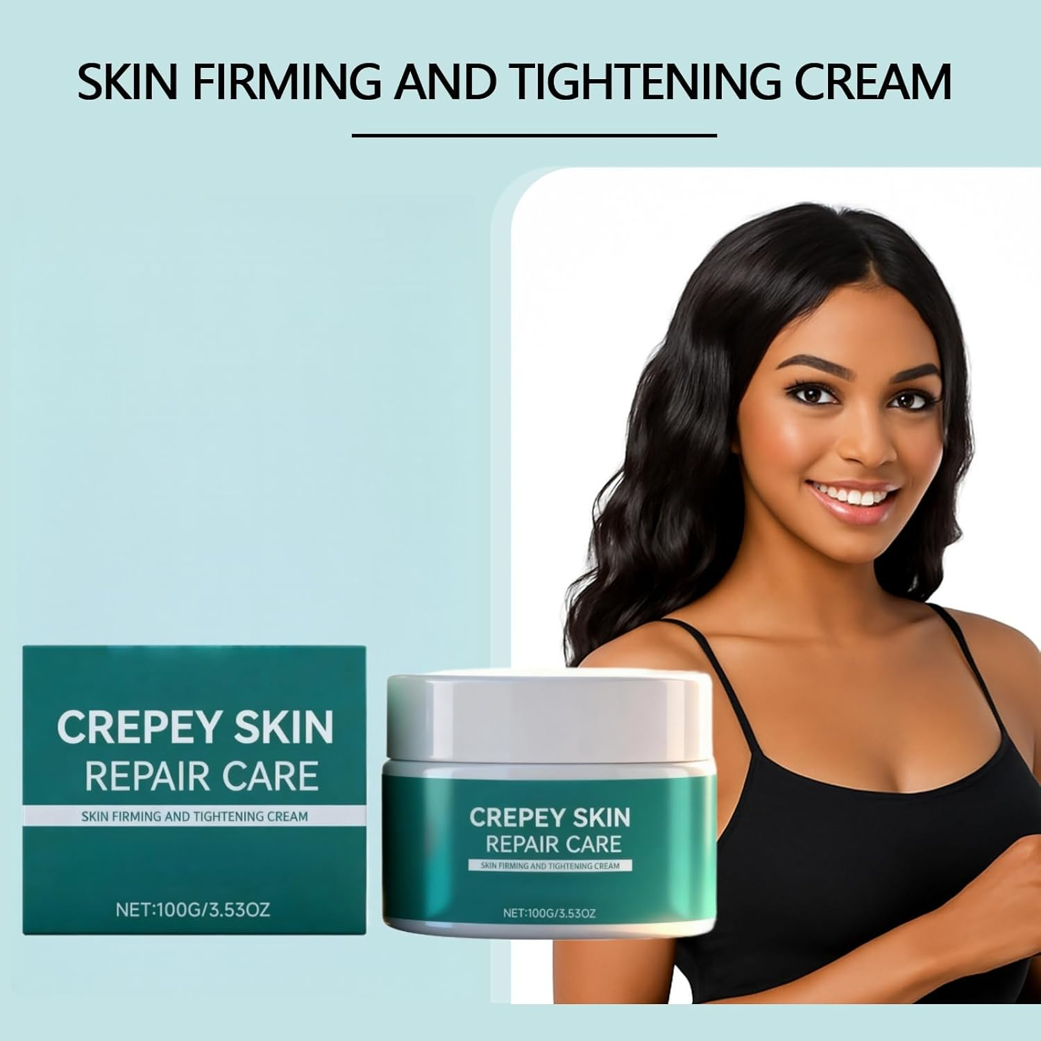 Crepey Skin Repair Cream for Extremely Dry Skins，Creepy Skin Tightening Cream for Body & Aging Skins, Neck & Chest Firming Cream, anti Aging Care Moisturizer for Face, Overnight Body Lotion (1) image number 6