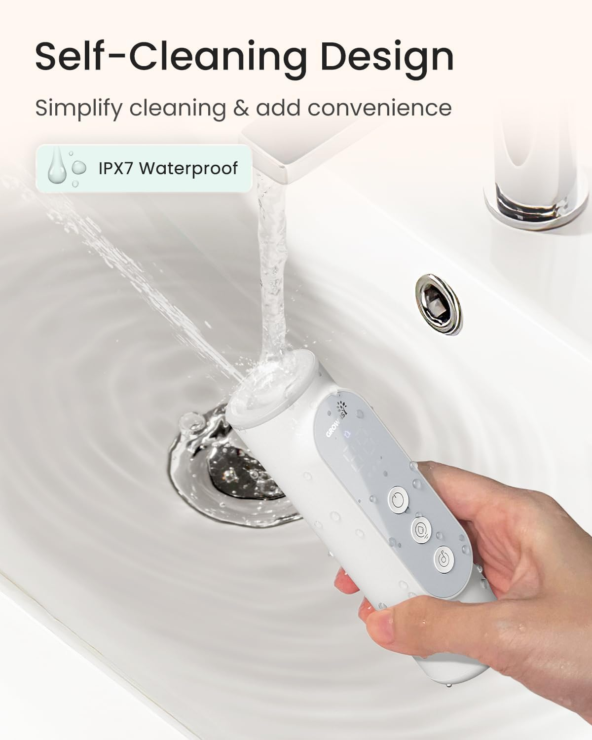 GROWNSY Baby Nasal Aspirator, Upgraded 5 Suction Levels Baby Nose Sucker, IPX7 Waterproof Electric Nose Sucker for Baby, Booger Sucker for Toddlers with Automatic Cleaning & Music & Light Functions image number 5