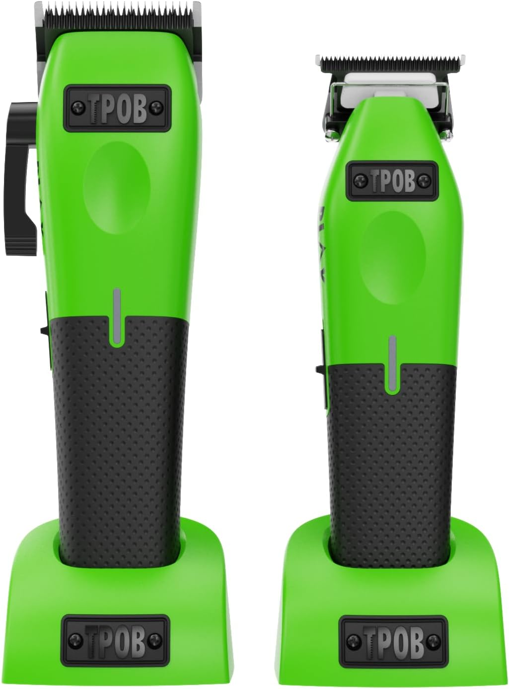TPOB Play Barber Hair Clippers for Men 7500 RPM with Rubber Grips (Green 2 Set) image number 4