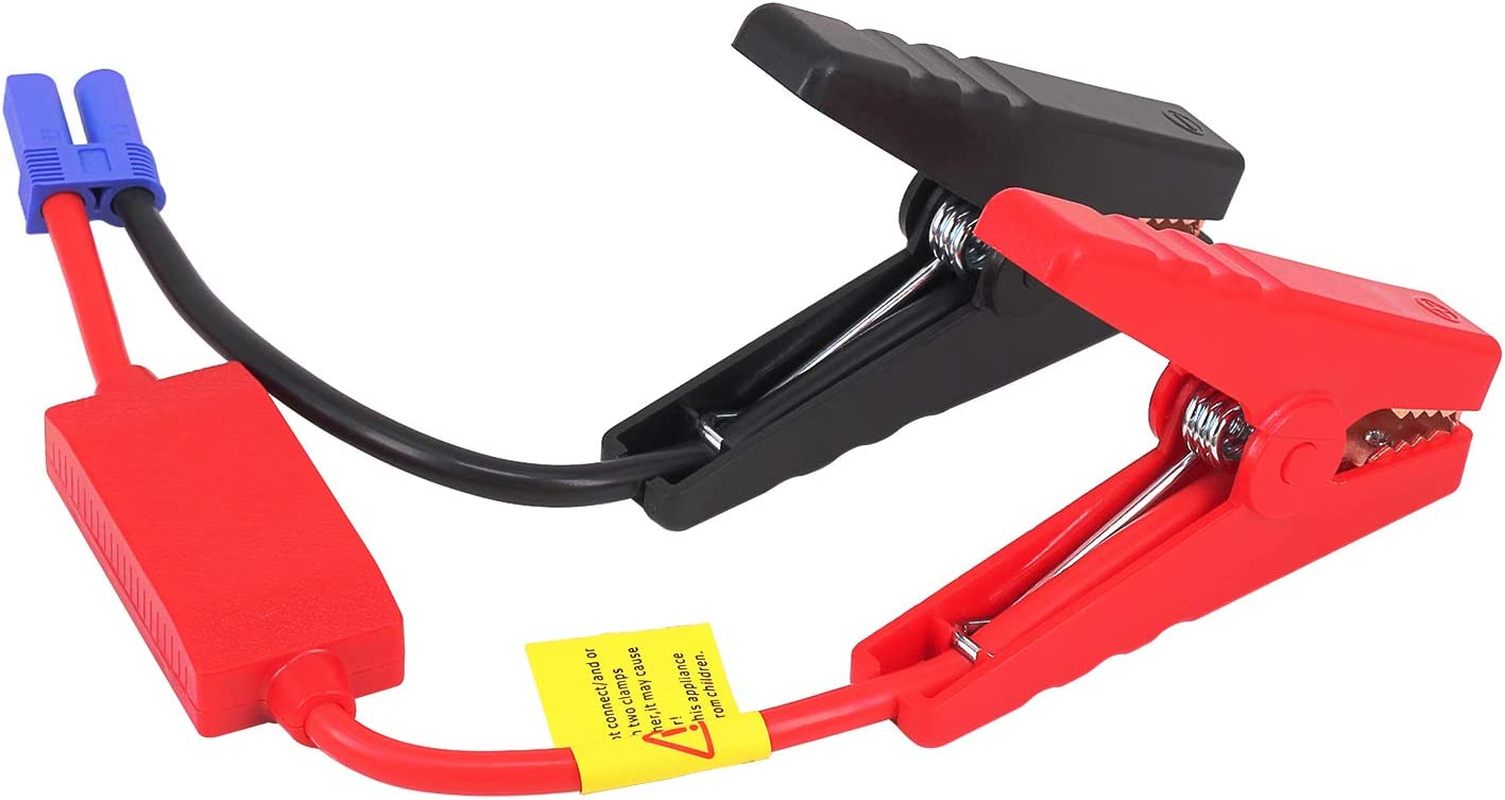 Yeworth EC5 Jumper Cable, Automotive Replacement Car Jumper Cable Alligator Clip Clamp to EC5 Connector for 12V Portable Emergency Car Jump Starter Booster image number 5