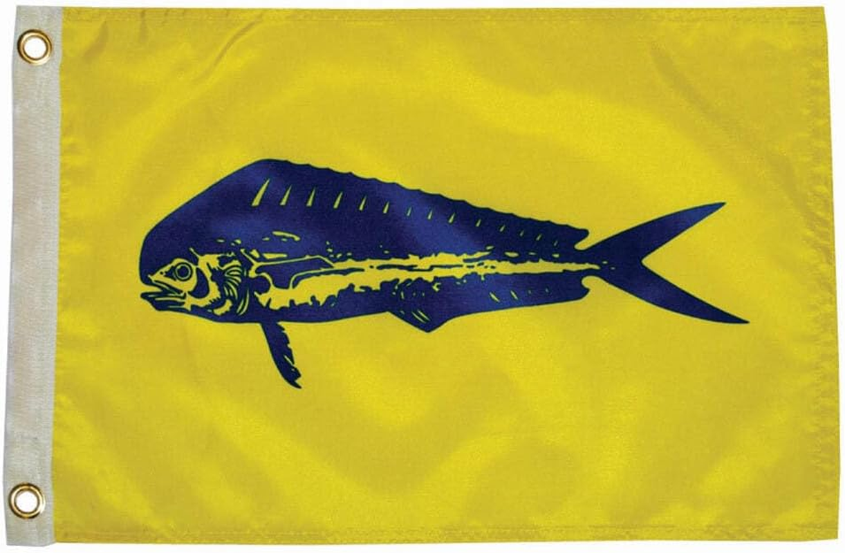 Taylor Made Products, Fisherman'S Catch Flag, Fish Pennant, Nylon, 12 Inch X 18 Inch
