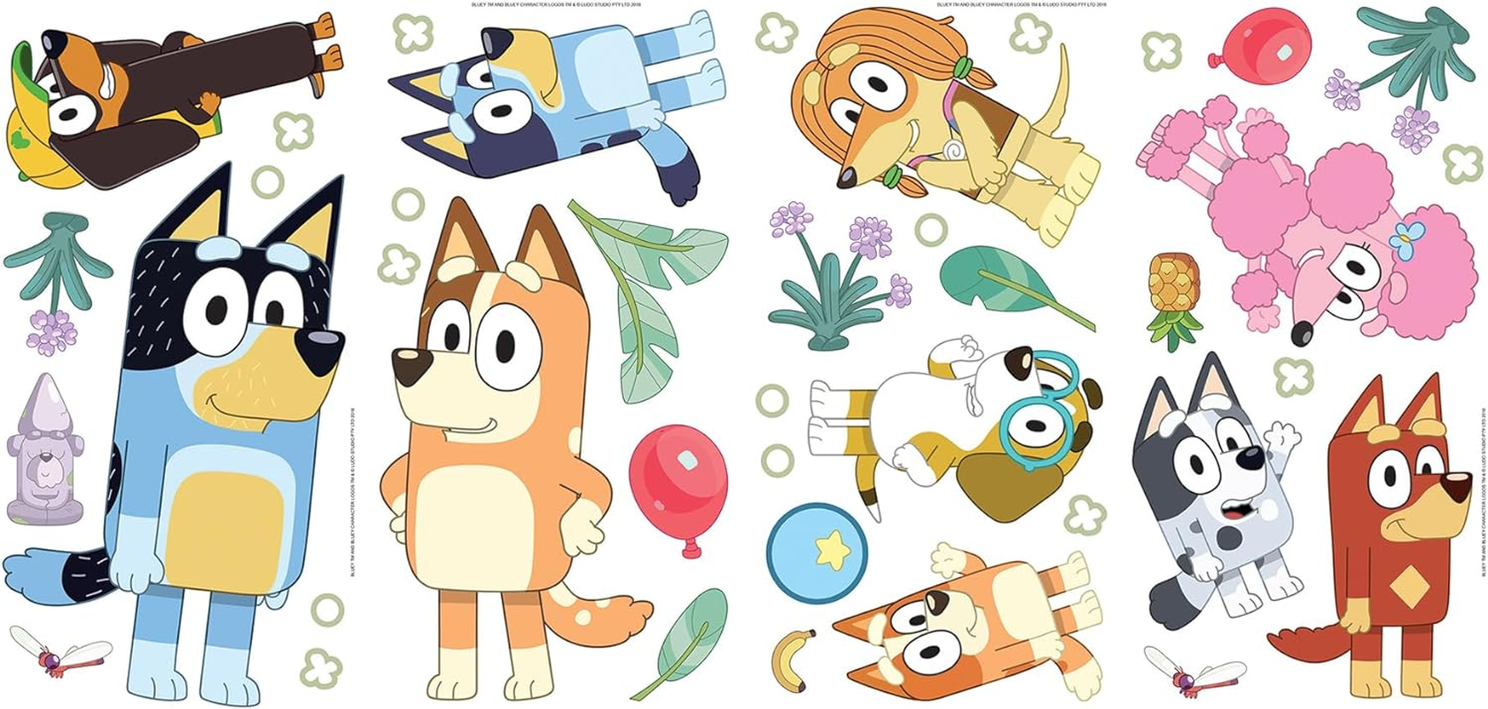 Bluey Family and Friends Peel and Stick Wall Decals, RMK5457SCS image number 5