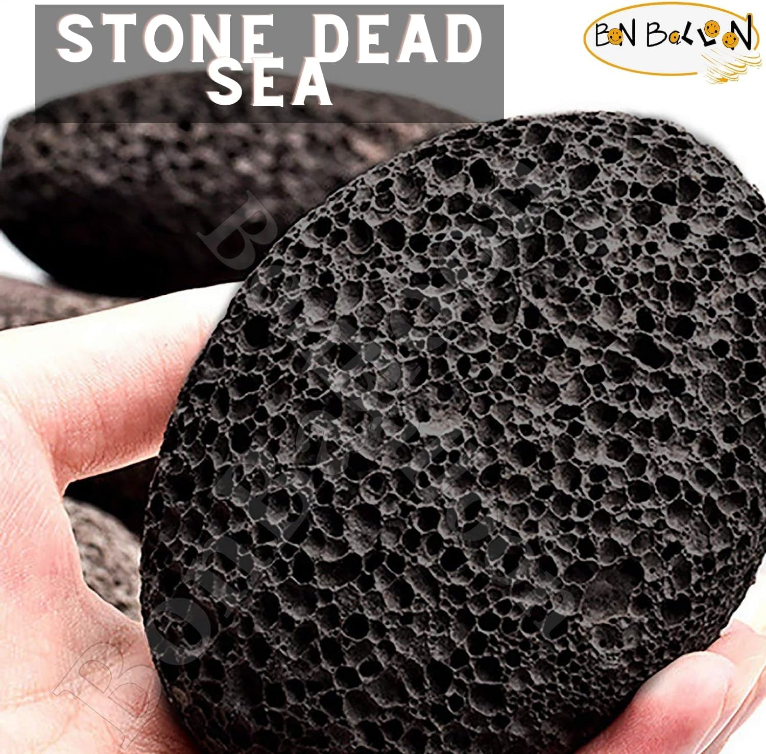 2 Pcs Pumice Stone Dead Sea Best Remove Dead Skin Calluses Exfoliate Smooth Feet for Scrubber Exfoliating Dry Natural Foot Removes Callus on Hands & Heels and Body Care Hard Cracked Heels Pedicure SPA image number 1