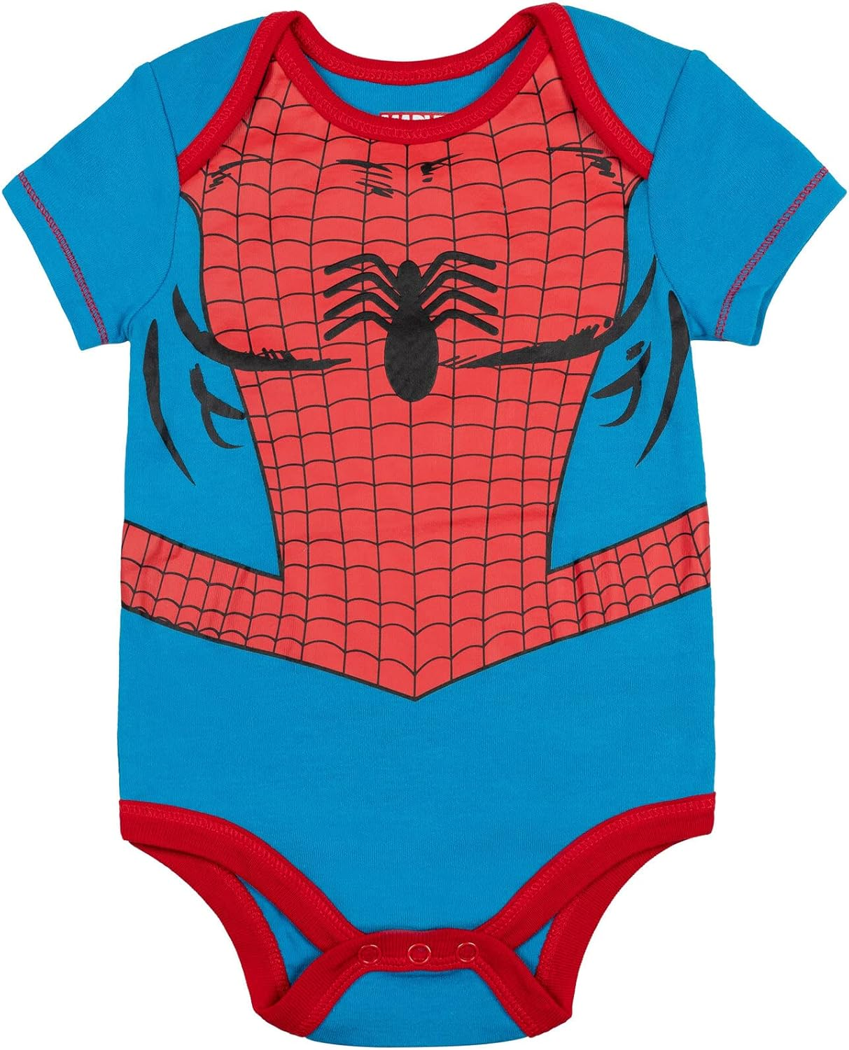Marvel Baby Boys 5 Pack Bodysuits - the Hulk, Spiderman, Iron Man, and Captain America Newborn to Infant image number 1