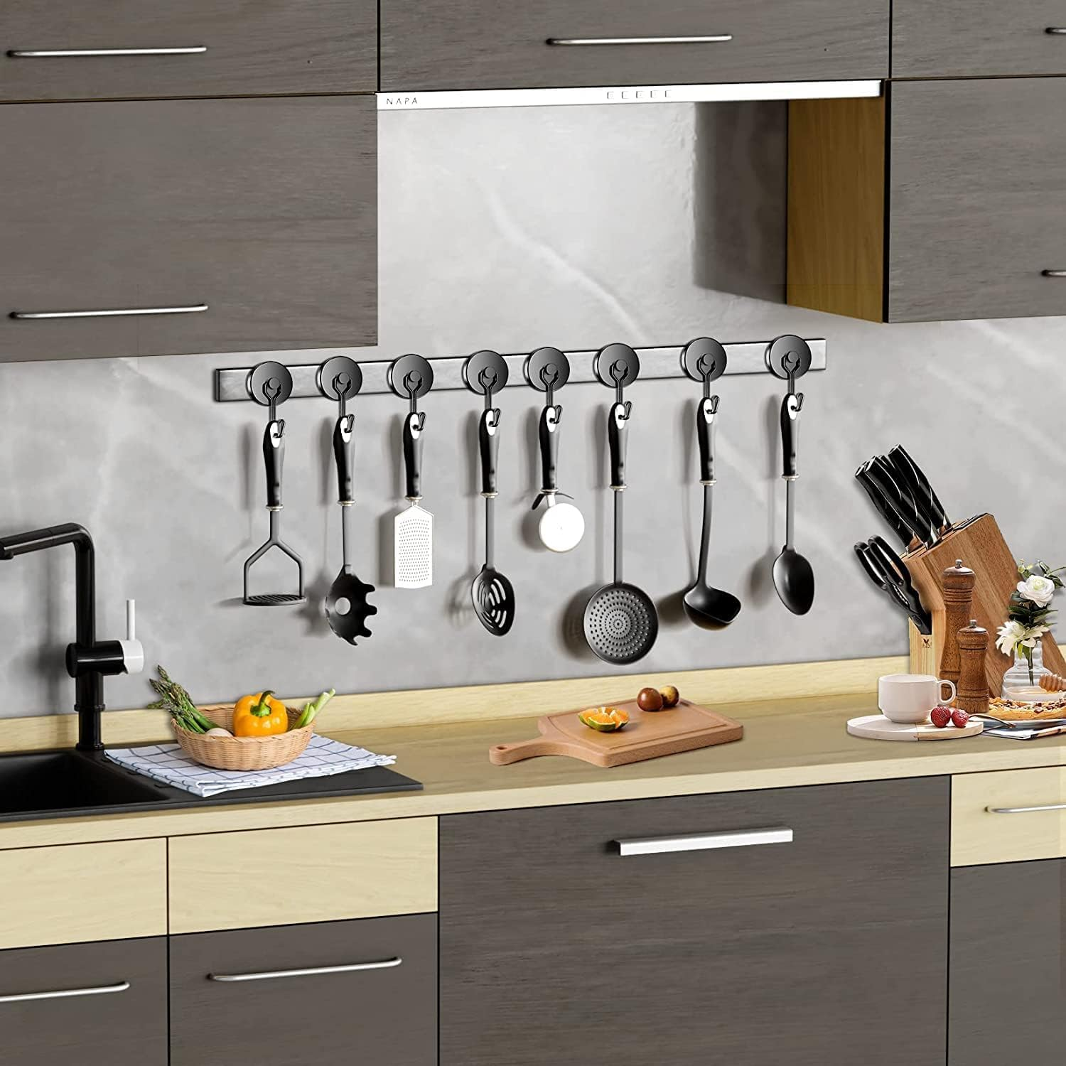 Grtard 10 Pack Black Magnetic Hooks 35 LBS Heavy Duty Neodymium Magnet Hook, Strong Swivel Swing Magnetic Hooks, Magnet with Hooks for Hanging, Home, Office, Classroom, Locker, Workplace image number 2