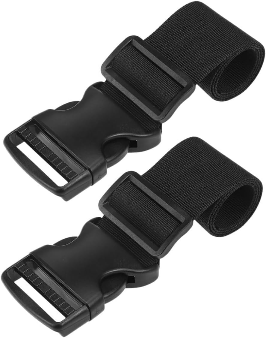 SECFOU 2Pcs Adjustable Buckle Luggage Straps Nylon Securing Bundle Straps for Backpacks Suitcases Camping Wide for Travel Organization image number 2