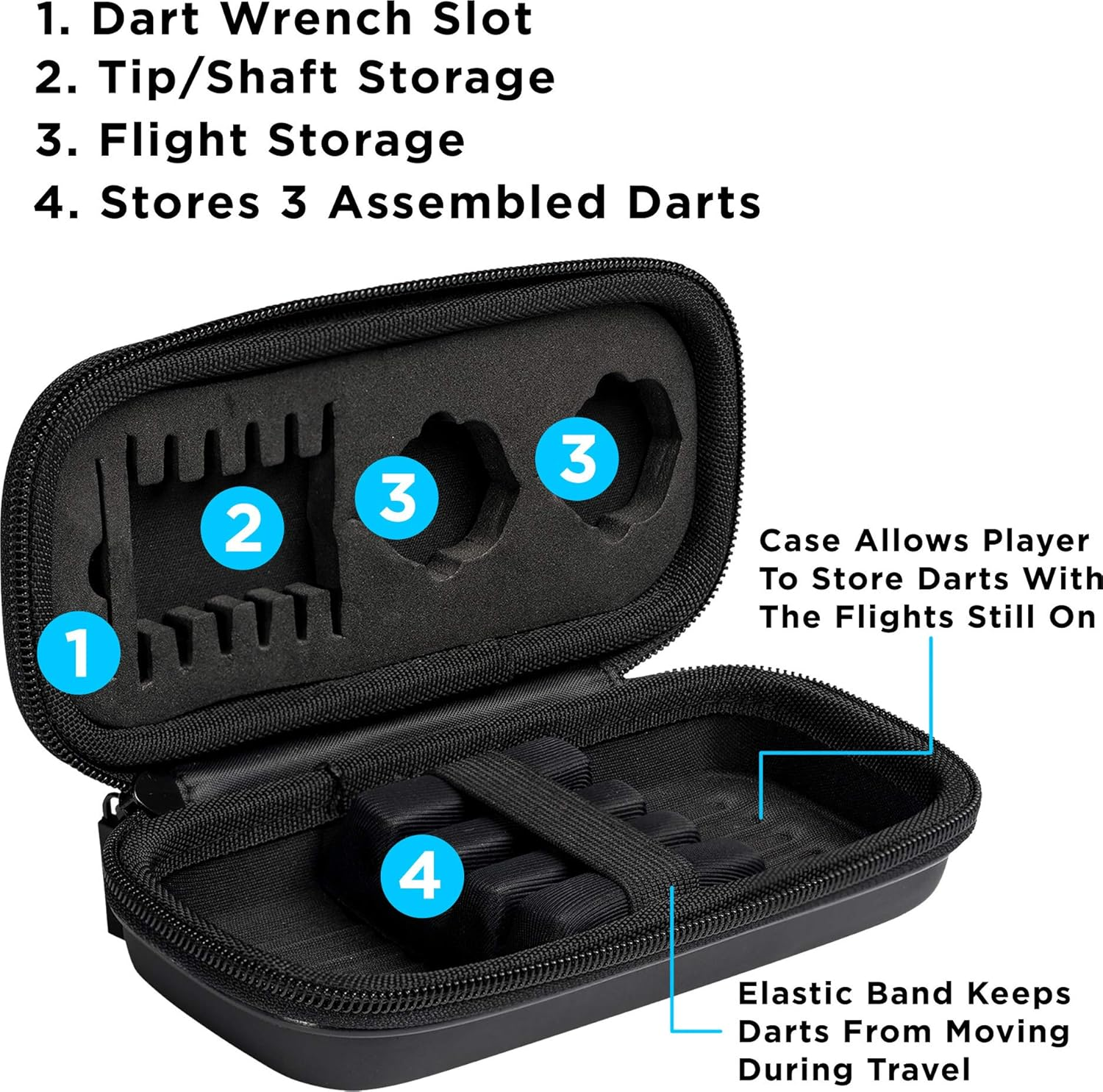 Viper Blitz 95% Tungsten Steel Tip Darts with Storage/Travel Case image number 2