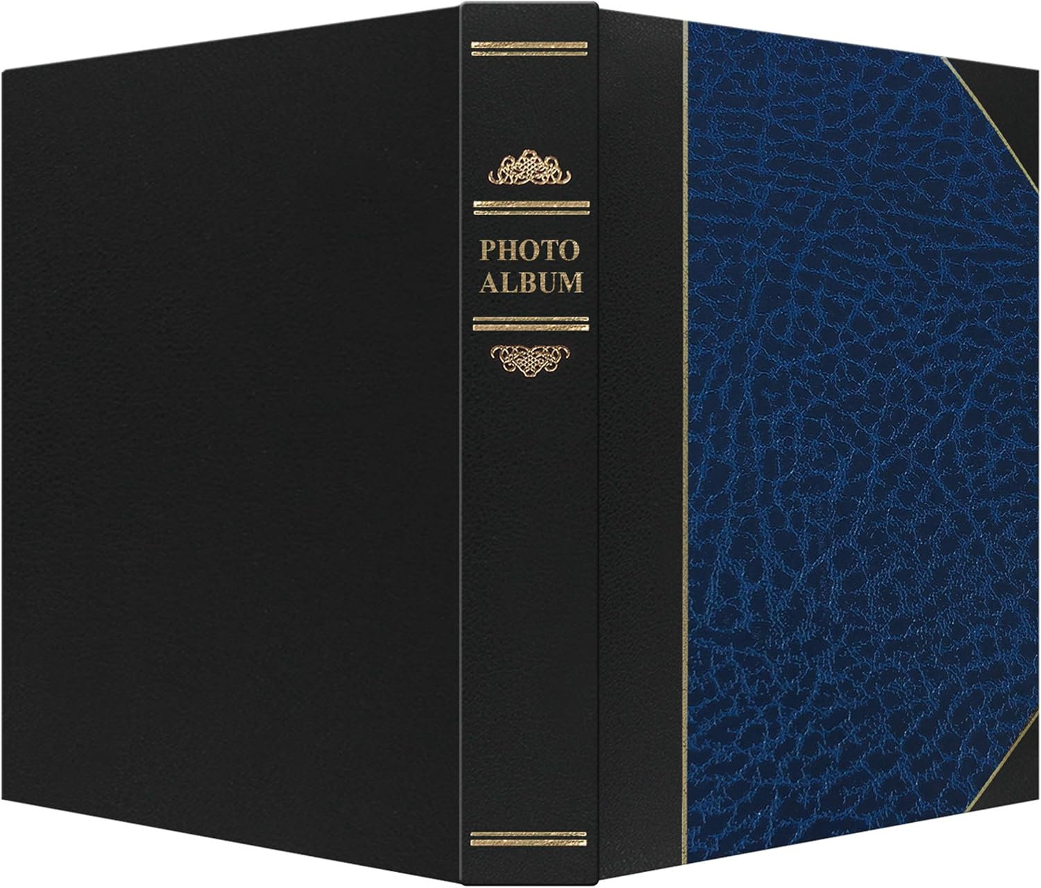 Ledger 50 Memo Pocket 5X7 Photo Album, Blue - White image number 4