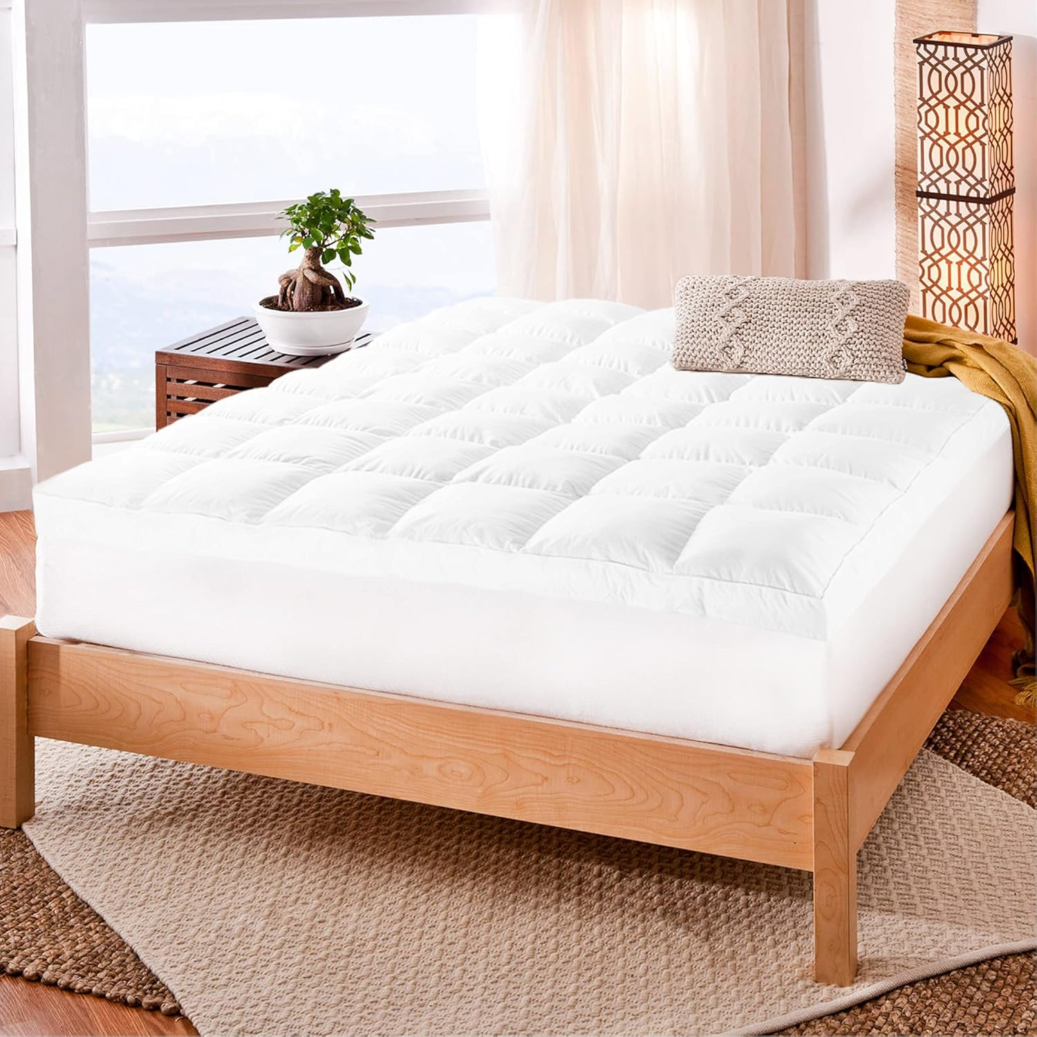 Coolmax Bamboo Mattress Topper (Double) image number 3