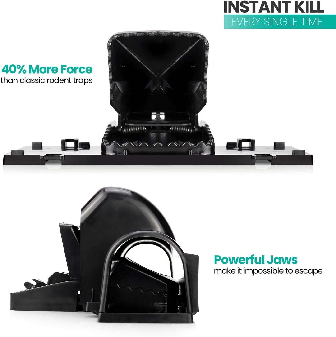 Exuby Pet-Safe & Child-Safe Rat Traps W/Tunnel Design (1-Pack) &ndash; Dual Entry for Better Capture Rate - No Harmful Poison - Prevents Accidental Triggering - Avoid Finger Snapping - Setup in Seconds.