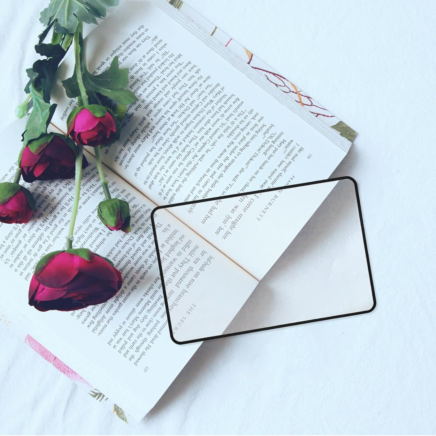 NOLITOY Page Magnifier Reading, Magnifier Book Full Page Magnifying Glass Bookmark Flat for the People with Low Vision(7.07X4.72Inch) image number 6