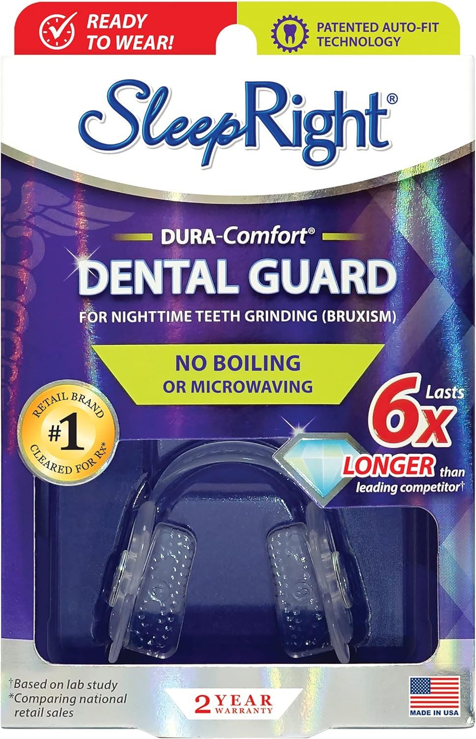 Sleepright Dura-Comfort Dental Guard - Mouth Guard to Prevent Teeth Grinding image number 3