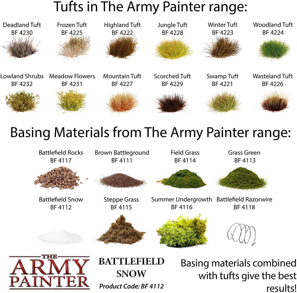 The Army Painter Battlefield Essential Series: Battlefield Snow for Miniature Bases and Wargame Terrains - Snow Flock for Bases of Miniature Toys, 150 Ml image number 2