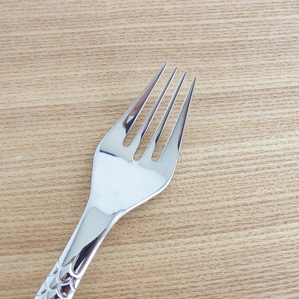 Alessi FM23/17 Colombina Fish Fish Forks in 18/10 Stainless Steel Mirror Polished (Set of 6), Silver image number 5