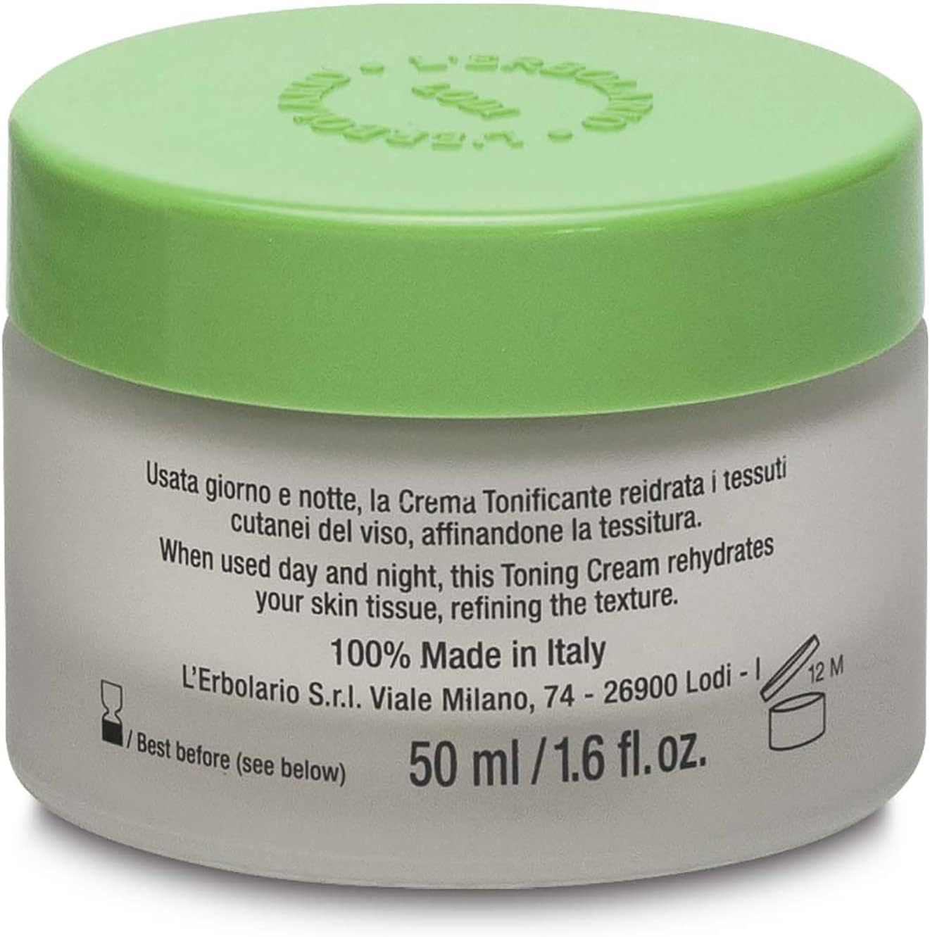 Lerbolario Face Cream with Ginkgo Biloba and Red Grape for Unisex 1.6 Oz Cream image number 2