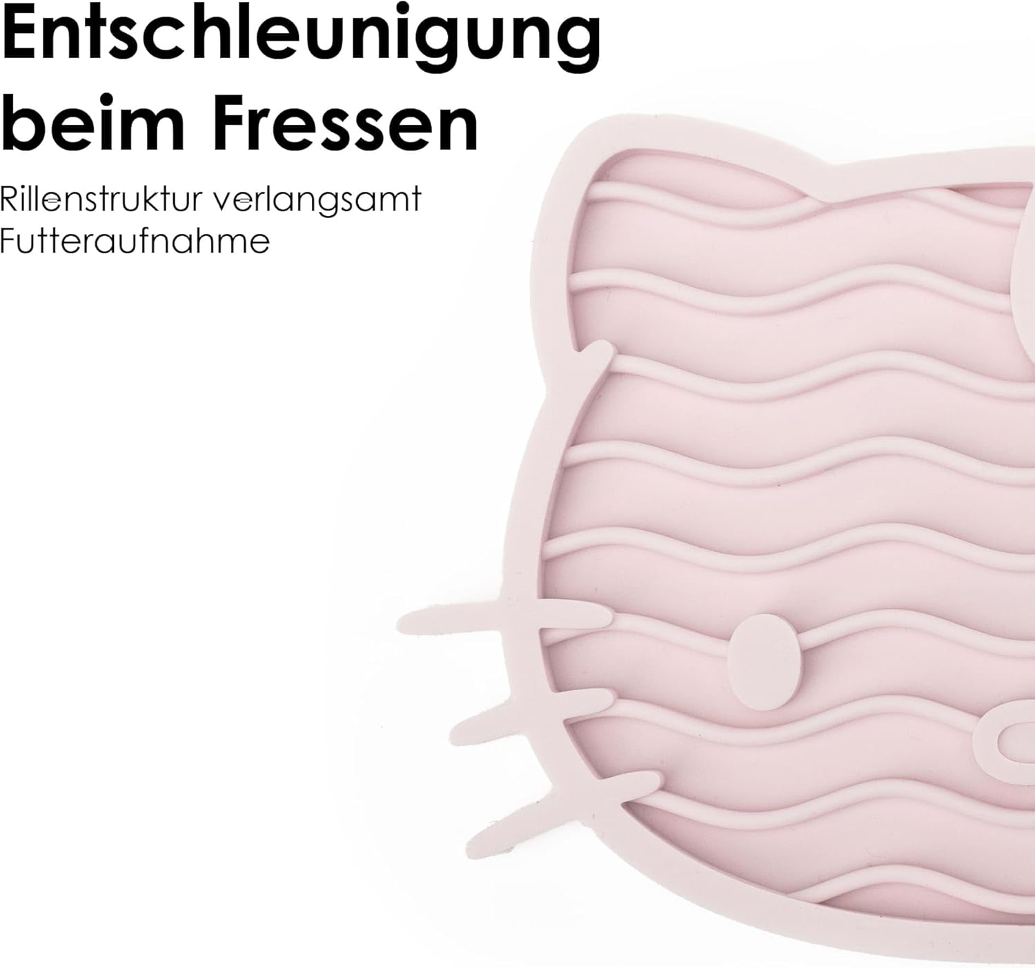 Lucybalu X Hello Kitty ZENCAT Licking Mat for Cats | Cat Lick Mat | Slow Feeder | Lick Mat Made of Food-Grade Silicone | Silicone Mat for Licking | Pink image number 5