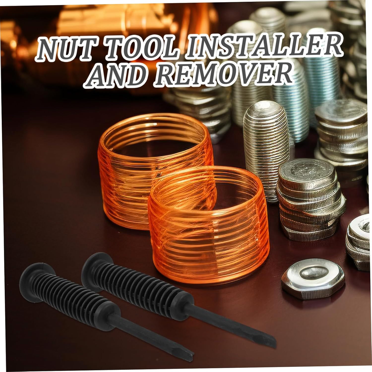 GARVALON 2Pcs Car Axle Nut Tool Kit Installer for Drive Axle Nuts, Automotive Repair Accessory for Car and Motorbike Maintenance image number 1