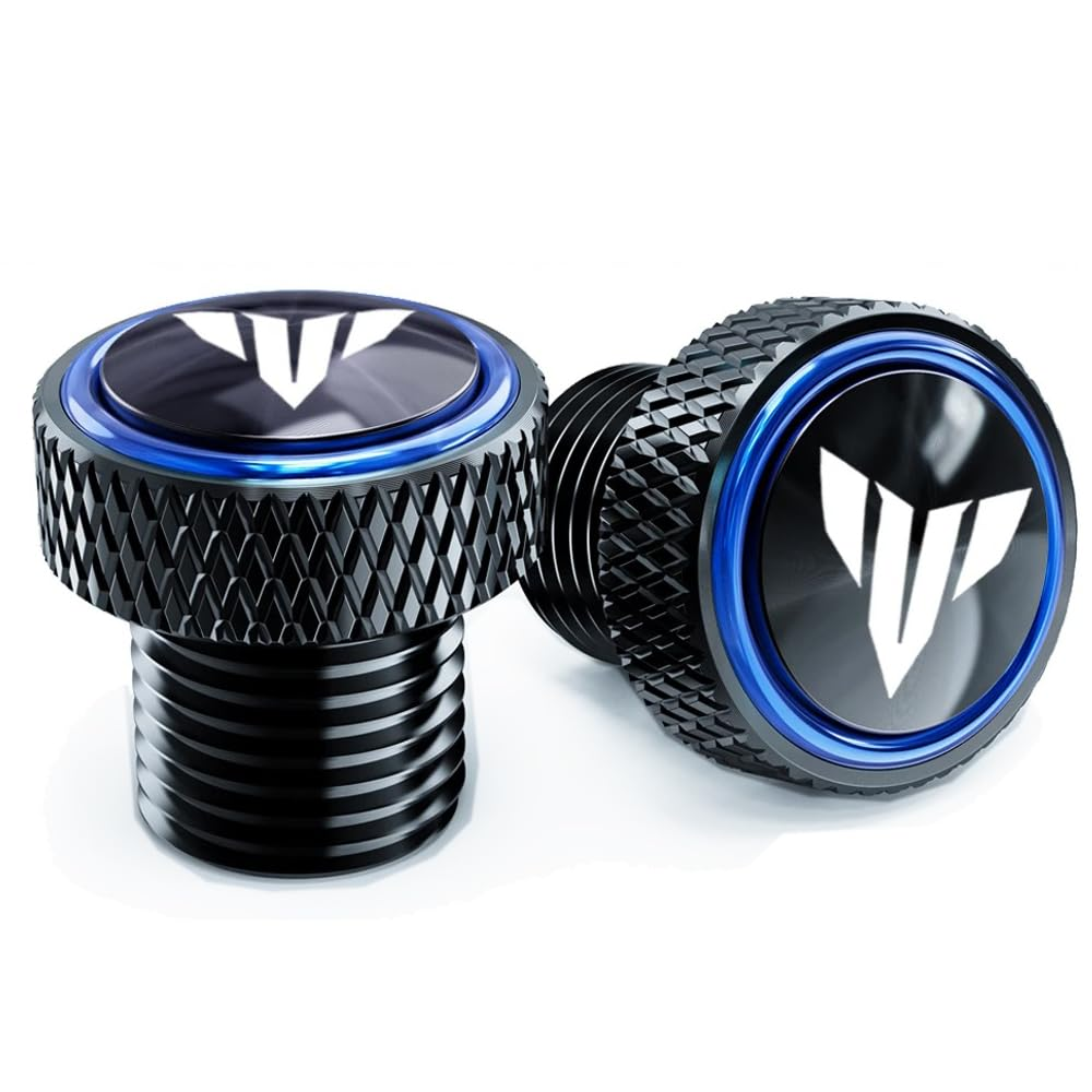 MOWOK for Yamaha MT 03 07 09 10 MT07 MT09 SP MT03 FZ09 FZ07 Motorcycle Accessories M10*1.25 Aluminum Rear Mirror Hole Plug Screw Bolt Cover (Black, for MT 07 09 10 25)