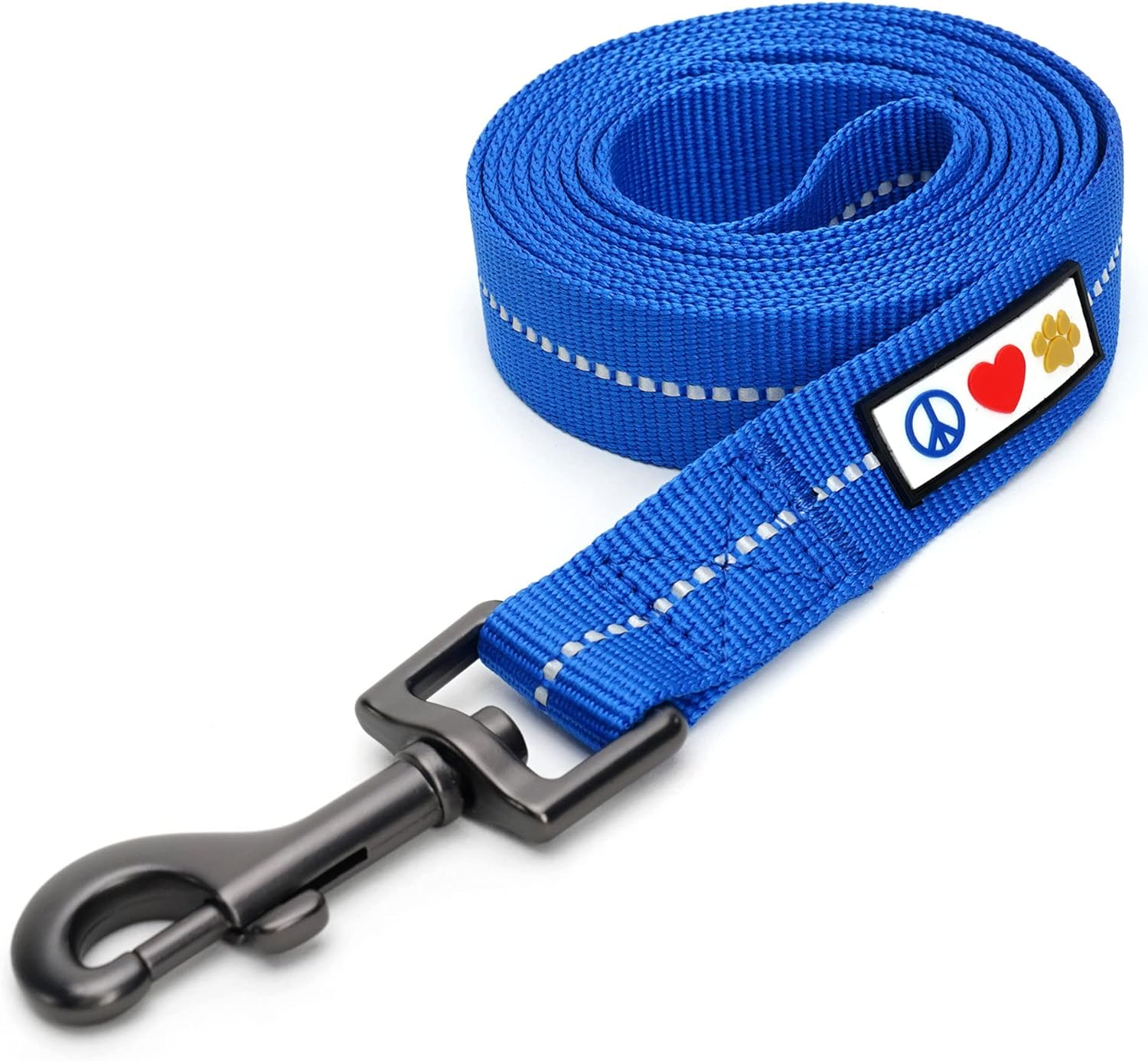 Pawtitas Solid Color Leash Puppy Leash Dog Leash Comfortable Handle Dog Training Leash 6 Ft Dog Leash Medium/Large Lush Green