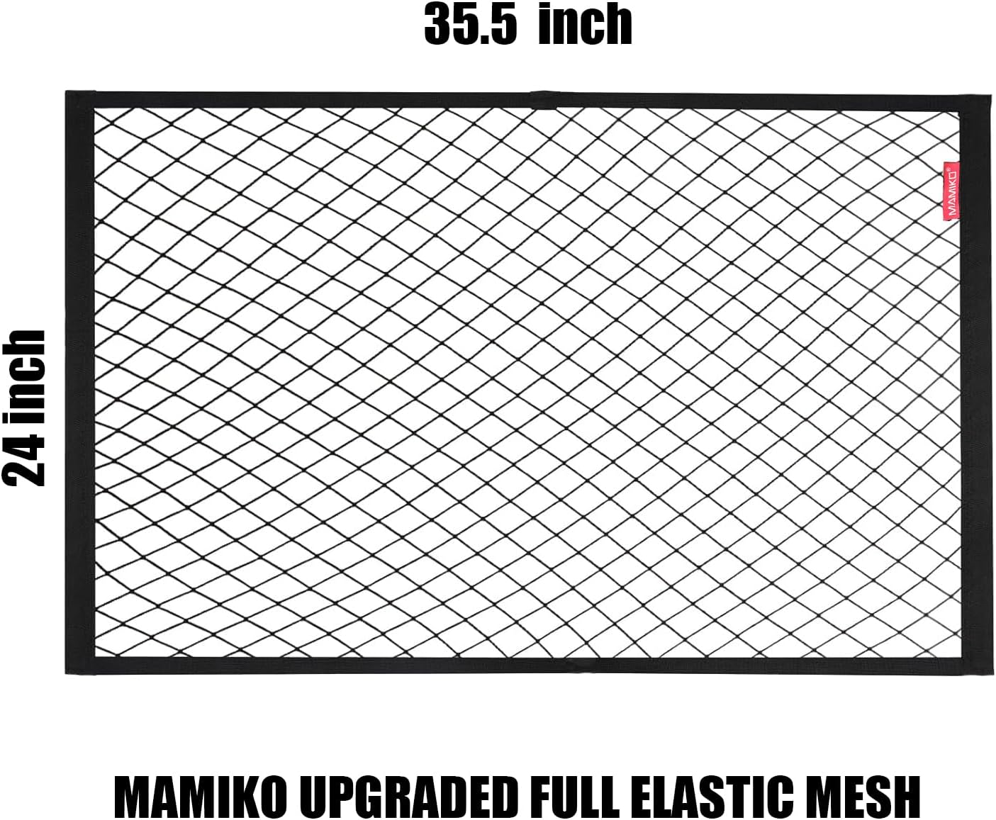 ISIU Cargo Net for Utility Folding Wagon, Garden Cart, Folding Trolley Cart, Beach Cart, Made of Heavy Duty Nylon Net with Storage Bag / 38"X32" image number 4